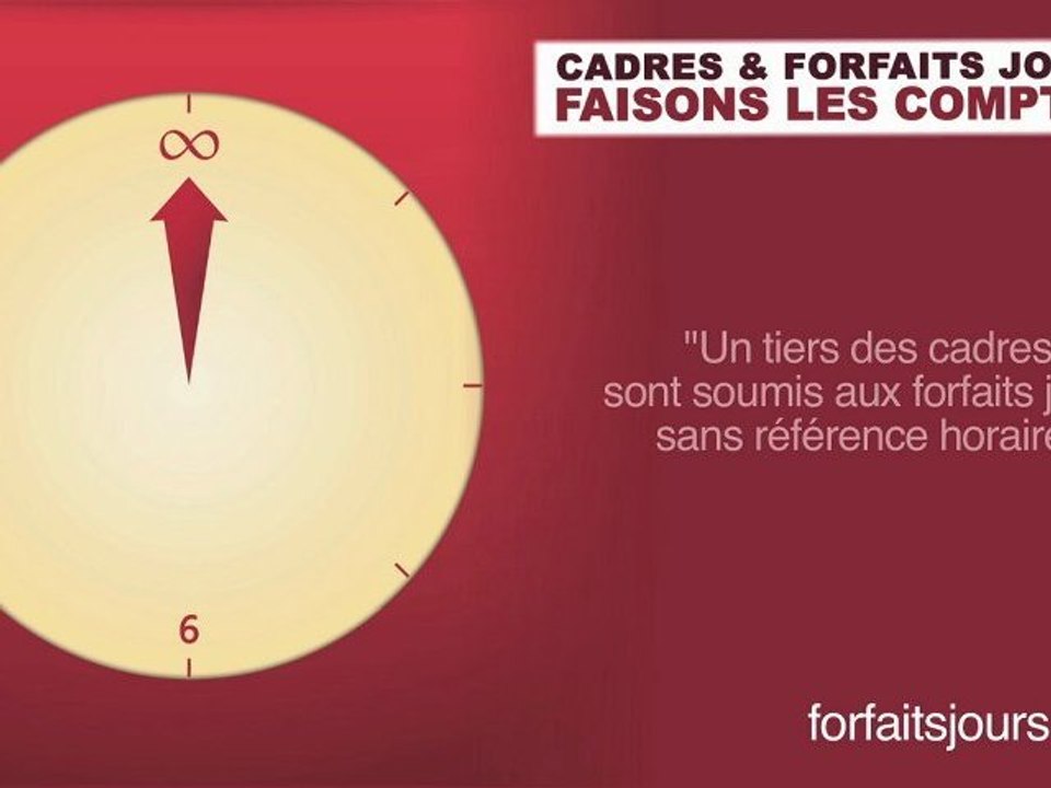 Un tiers des cadres sont soumis aux forfaits jours sans référence horaire