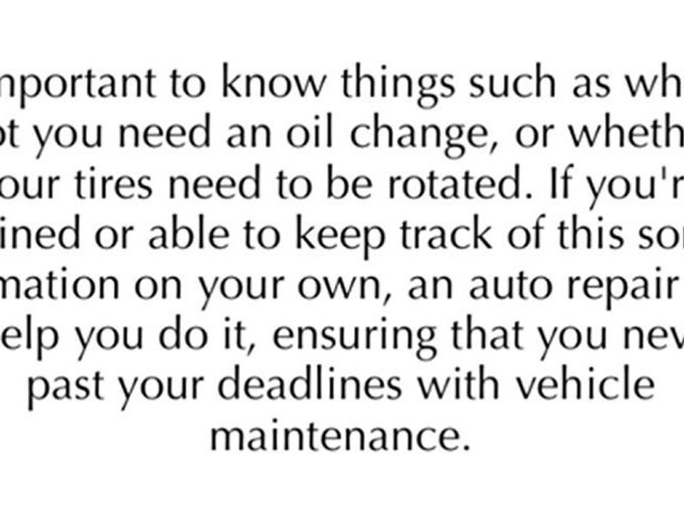 Calgary Auto Repair SW - Benefits Of Working With An Excellent Auto Repair Service
