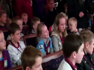 JV Life members press conference with Villa stars