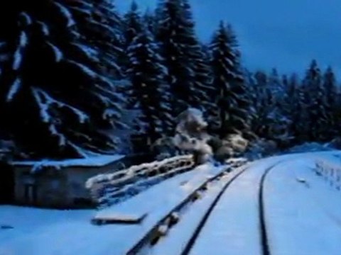 Premières neiges d'automne au Mont-Blanc Express