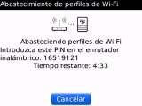 Configuracion Wi-Fi WPS PIN en el Blackberry