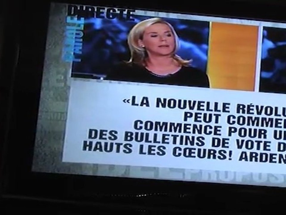 Ecoute collective de TF1 avec J.-L. Mélenchon invité de Parole directe