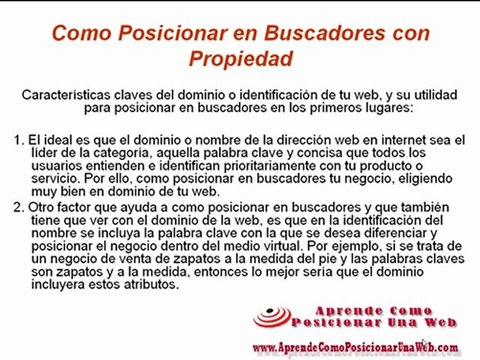 Como posicionar en Buscadores con propiedad - aprendecomoposicionarunaweb.com