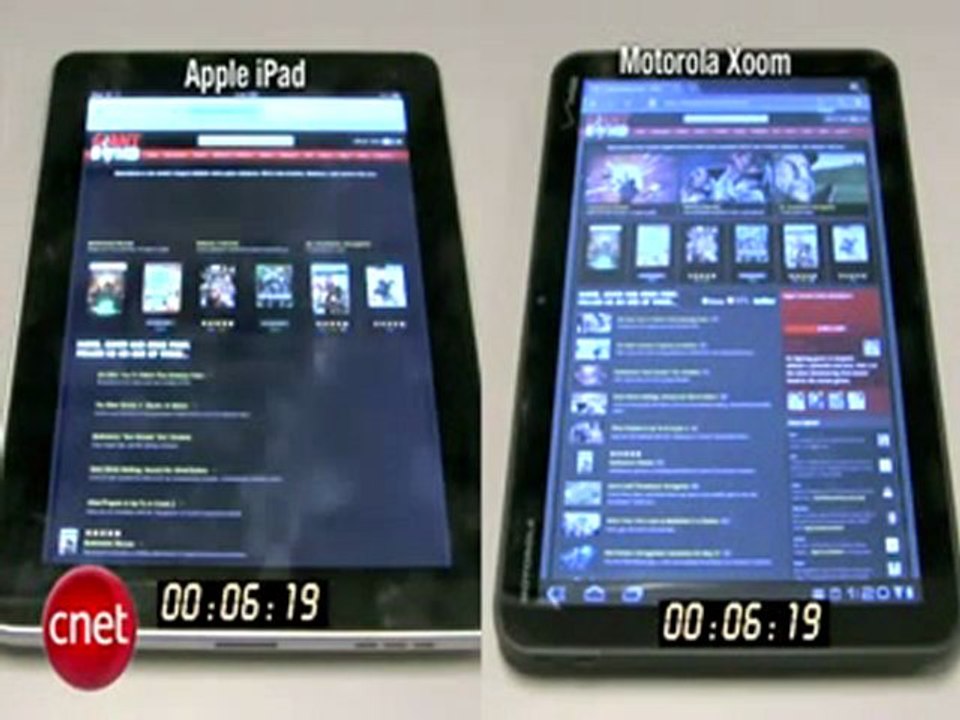 Motorola Xoom vs Apple iPad efcell