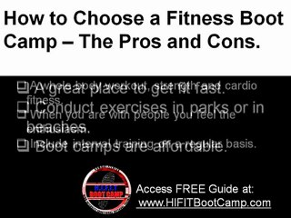 How to choose a fitness boot camp - The pros and cons