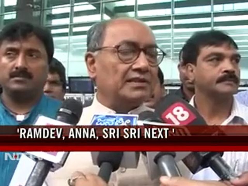 Digvijaya Singh calls Sri Sri Ravi Shankar the BJP's Plan C