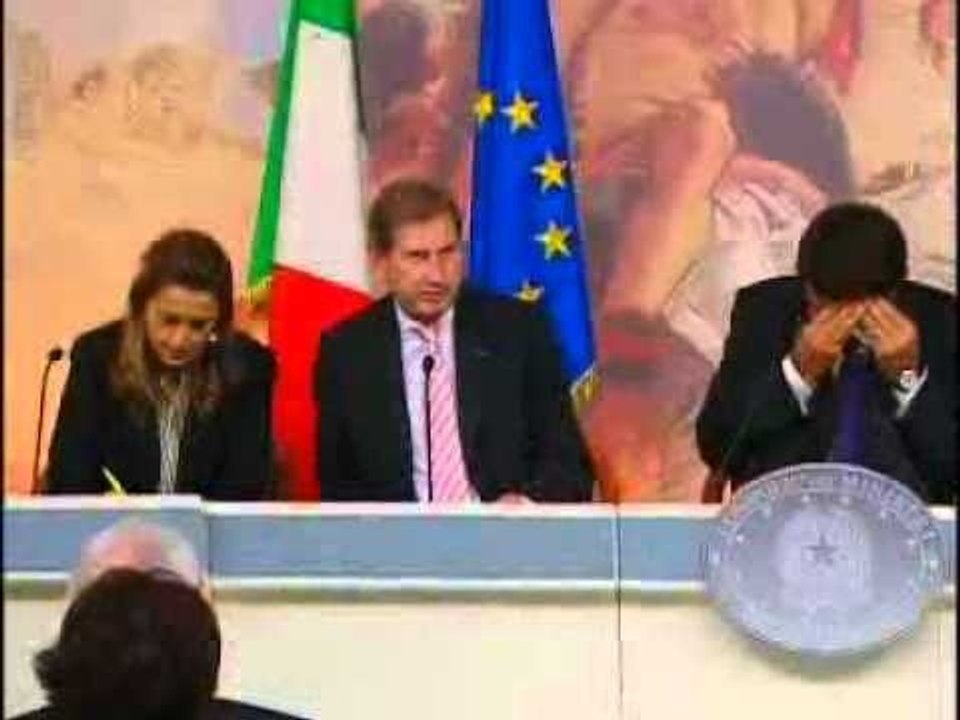 Pompei - Letta, Fitto, Galan, Caldoro e il Commissario Johannes Hahn