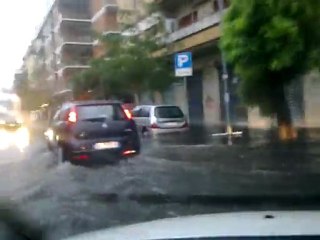 viale dei romagnoli completamente allagata