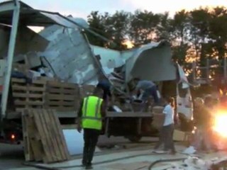 Faits-Divers : accident de la route à Soues (Hautes-Pyrénées), le 26 octobre 2011.