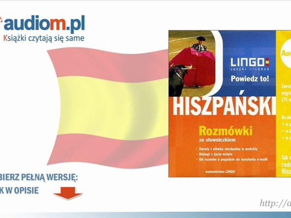 HISZPAŃSKI. Rozmówki w wersji audio. Powiedz to!  - audio kurs mp3