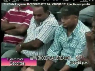 2da Parte Programa TECNODEPORTES Miércoles 26-OCTUBRE-2011 por Manuel Perelló