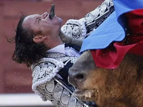 Bull Gores Matador in Slow Motion