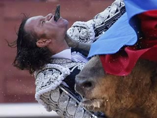 Bull Gores Matador in Slow Motion