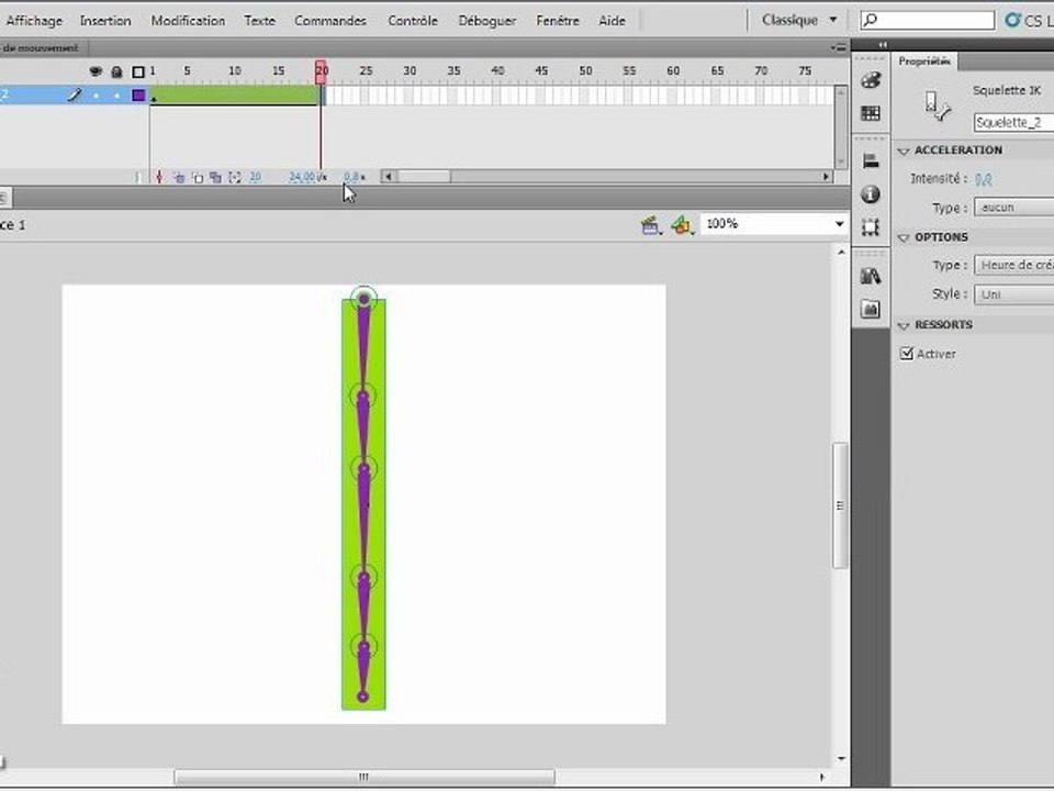 Flash CS5 : Créer une articulation simple