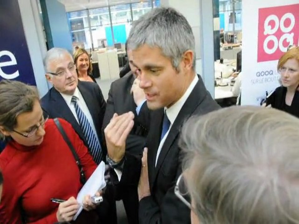 "Démondialisation" façon Laurent Wauquiez, ministre de l'enseignement superieur et de la recherche, à Montceau-Les-Mines.