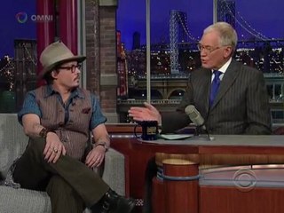 Johnny Depp on Letterman 2011