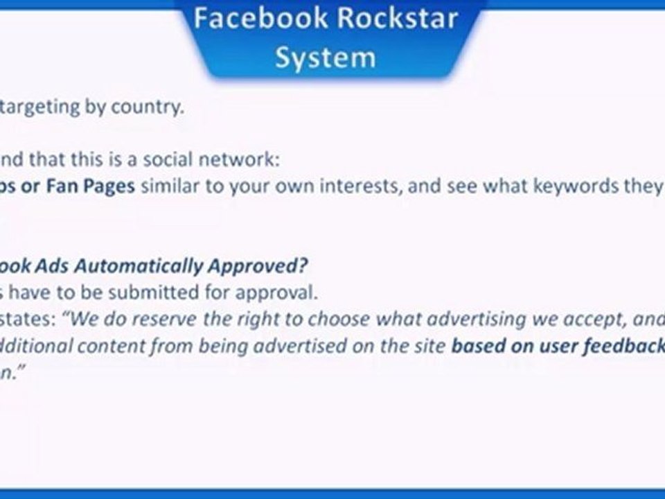 Make Money With Facebook - Free Video Training 4 - Getting Started