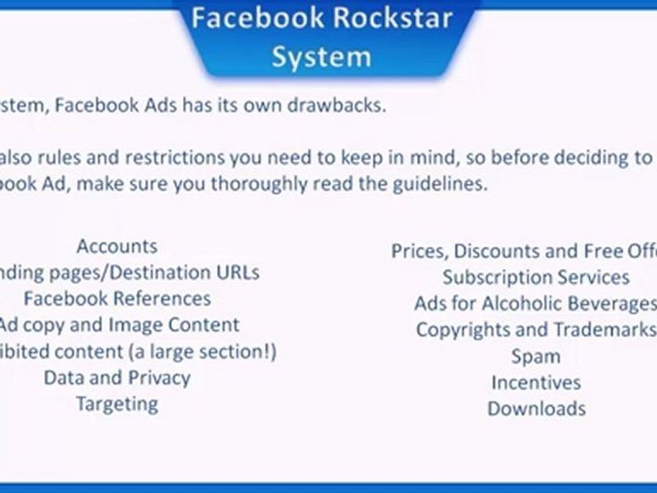 Make Money With Facebook - Free Video Training Lesson 6 Hidden Dangers