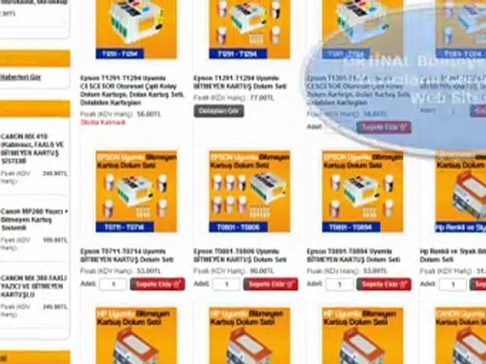 Bitmeyen Kartuş | Bitmeyen Kartuş Sistemi | Kartuş Dolum Ürünleri