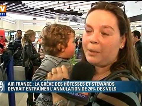 Grève à Air France : retards et annulations
