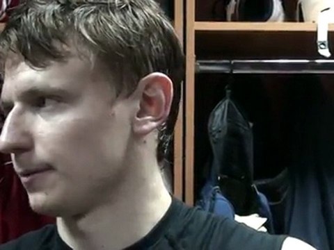 Александр Комаристый после игры с к.Салават Юлаев 28.10.11.