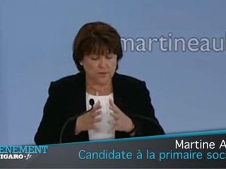 Martine Aubry se déclare candidate à la présidentielle - Discours intégral