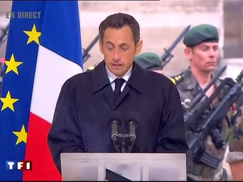 Nicolas Sarkozy : Vous n'êtes pas morts pour rien