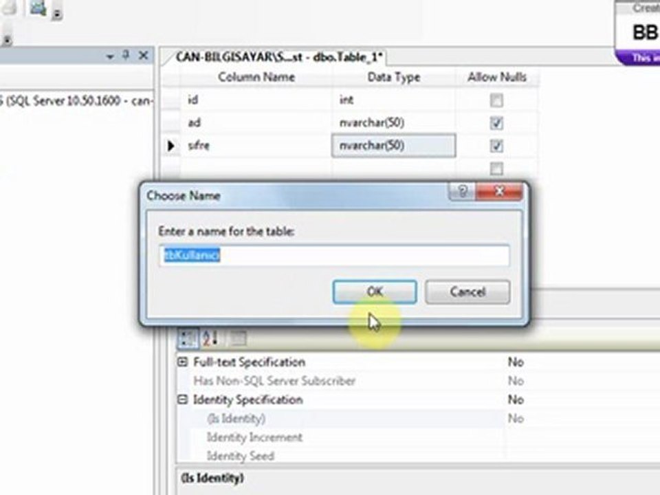 C# Sql Veri Ekleme Anlatimim
