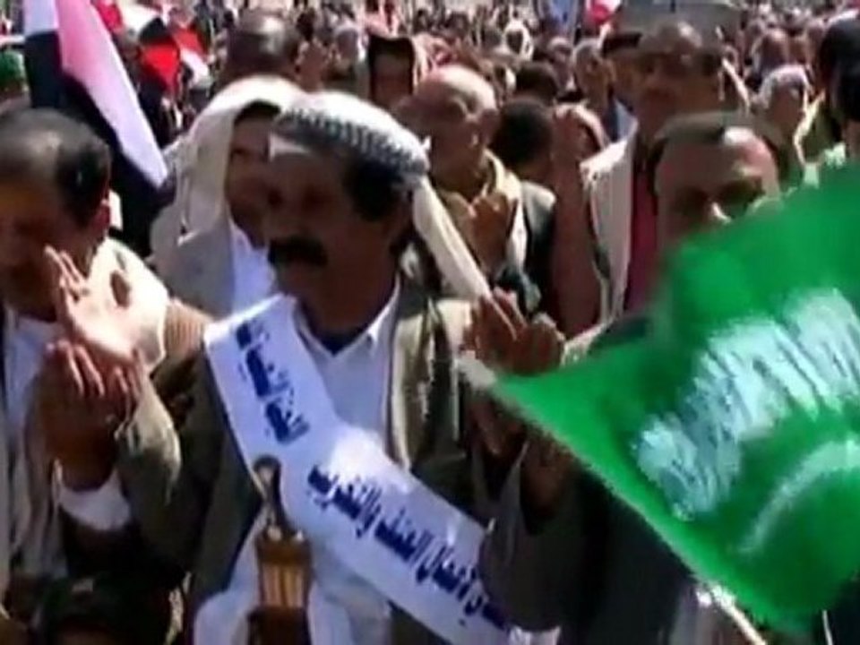 Dueling demonstrations in Yemen
