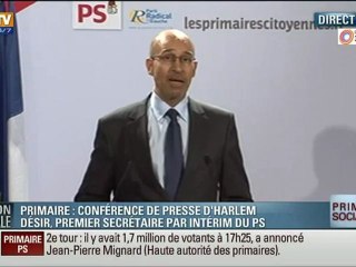 Harlem Désir - «Nous avons réussi les primaires jusqu'au bout»