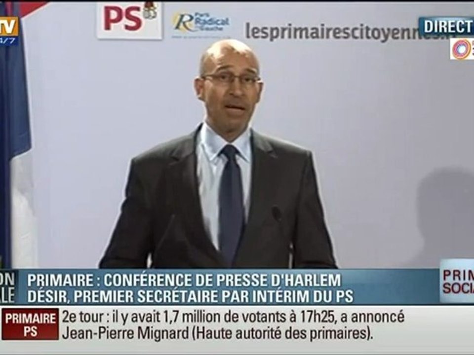 Harlem Désir - «Nous avons réussi les primaires jusqu'au bout»