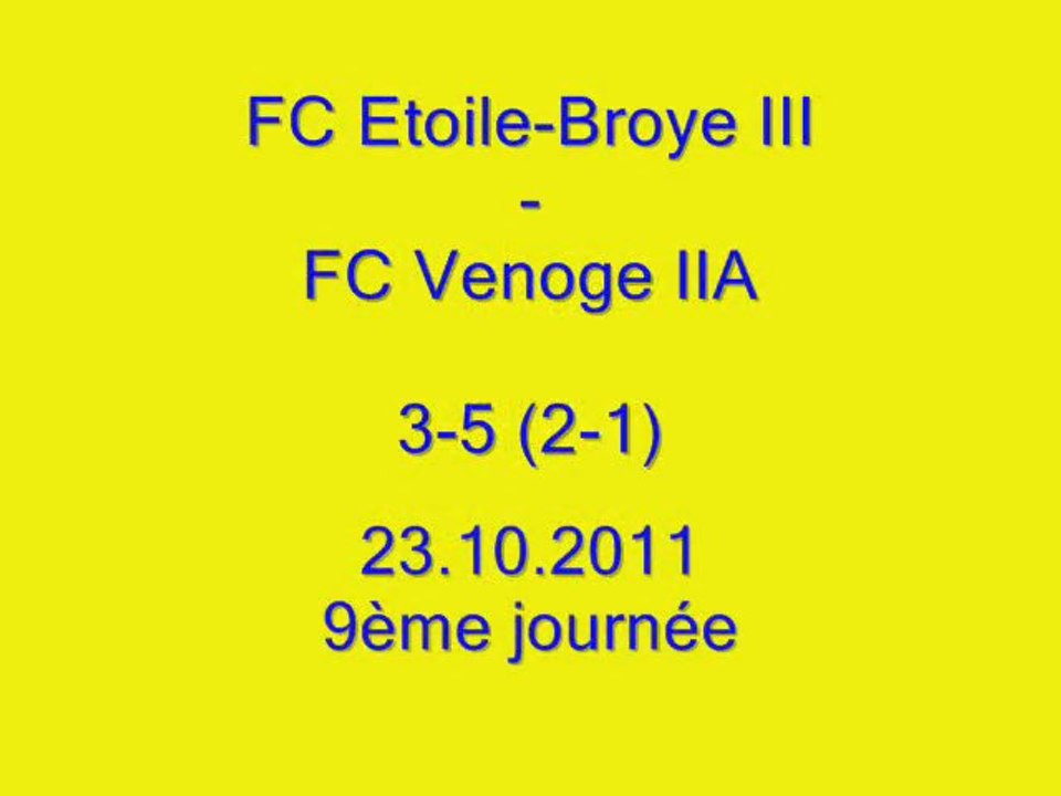 FCEB III - FCV II 3-5 (2-1) 4ème partie