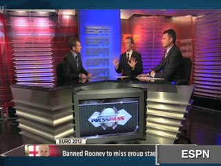 Wayne Rooney bekam ein Spielverbot für Euro 2012 Gruppephase