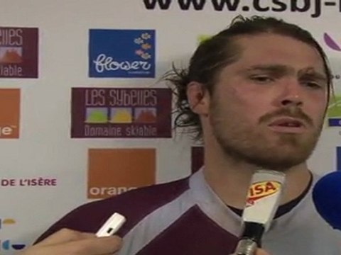 Réaction Wessel Jooste après CSBJ-La Rochelle