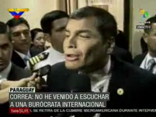 Correa se retira de Cumbre en rechazo a funcionaria del BM Pamela Cox Que representa Cox para Amrica Latina