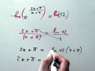Méthode de résolution d'une équation exponentielle en présence de logarithme.Maths TS