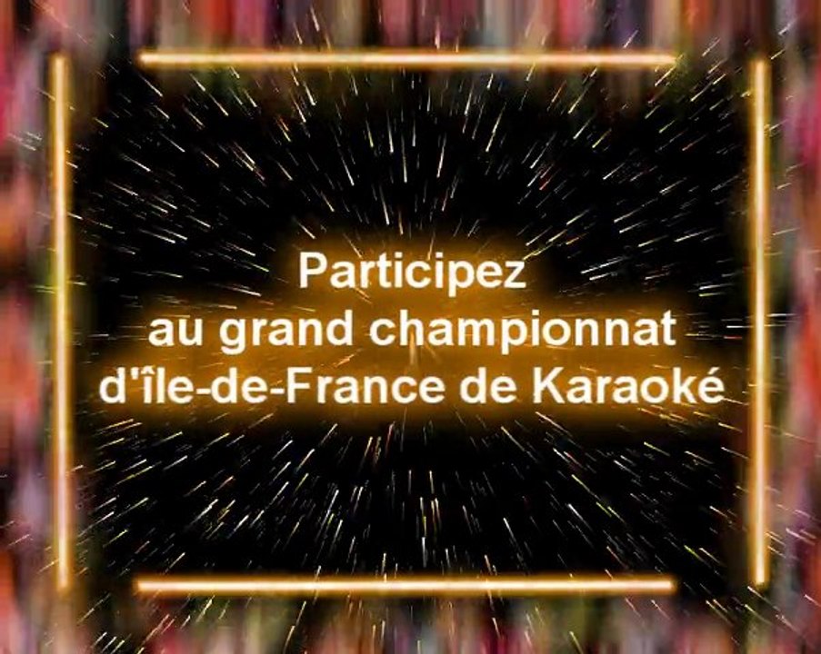 Génération Karaoké présente le championnat d'île-de-France de Karaoké