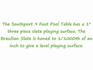 Southport 9′ Pool Table Style: Drop Pocket Review