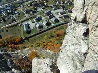 Géraud à la via ferrata "Le Bastion" à Pontamafrey-Montpascal (Savoie)