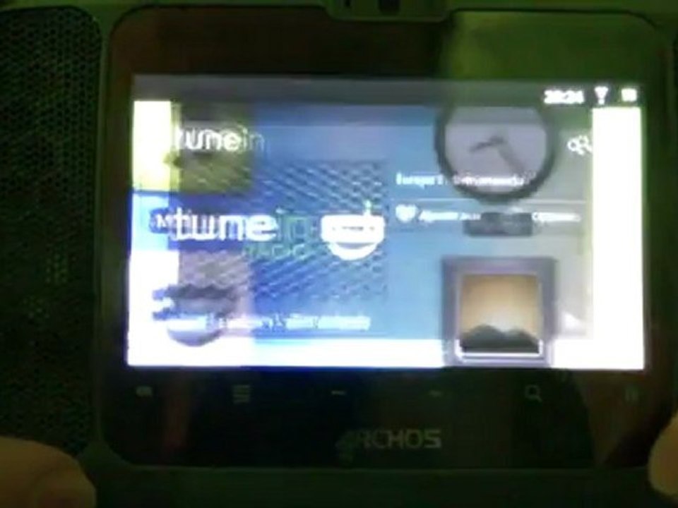 Archos 35 Home Connect webradios tunein