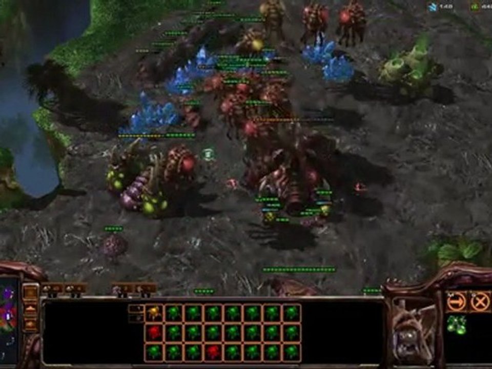 SC2 : Ultralisk Drop Harass par CatZ contre Destiny