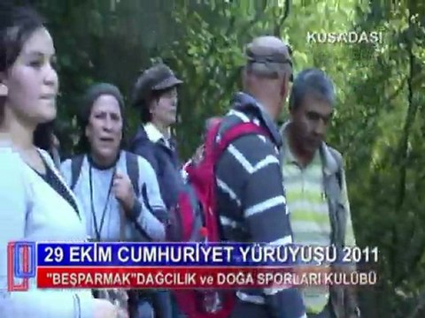 29 EKİM CUMHURİYET YÜRÜYÜŞÜ 2011 BEŞPARMAK DAĞCILIK KULÜBÜ KUŞADASI