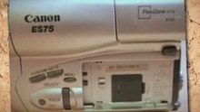Canon ES75 Hi8 Camcorder with Color Viewfinder - Top ...