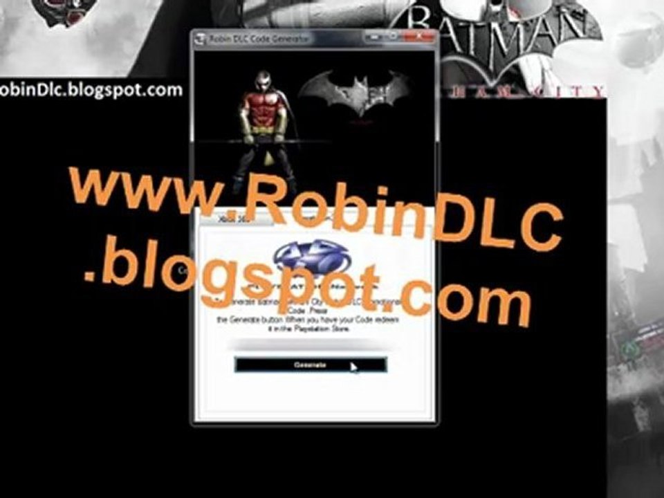 Batman Arkham City Robin Character Pack DLC Codes - Free!!
