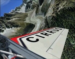 Vol dans le massif du Mont Blanc