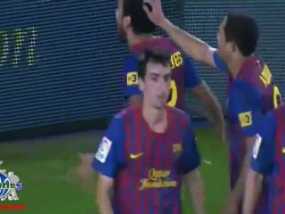 ALVES : un missile pour finir la victoire 5-0 du Barça  (29/10/2011)