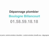Dépannage plombier Boulogne Billancourt 01.58.59.18.18