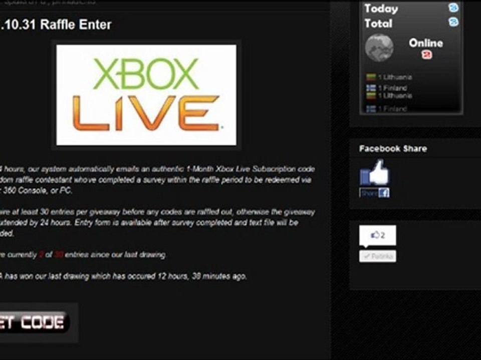 Free Xbox Live 1 Month Codes - Commentary