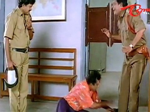 Car Tyre Comedy Between Brahmanandam - Sudhakar