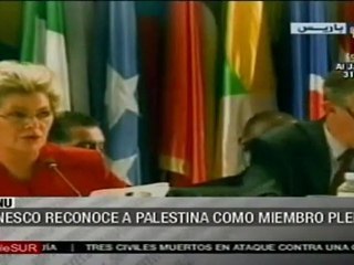 UNESCO admintió a Palestina como miembro pleno